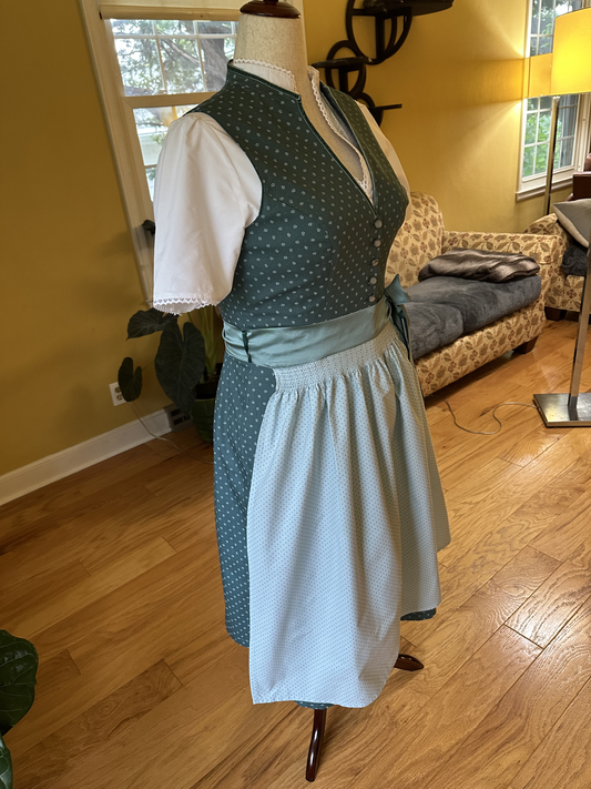 Heimatgwand "Linda" Dirndl in "Petrol"/Teal