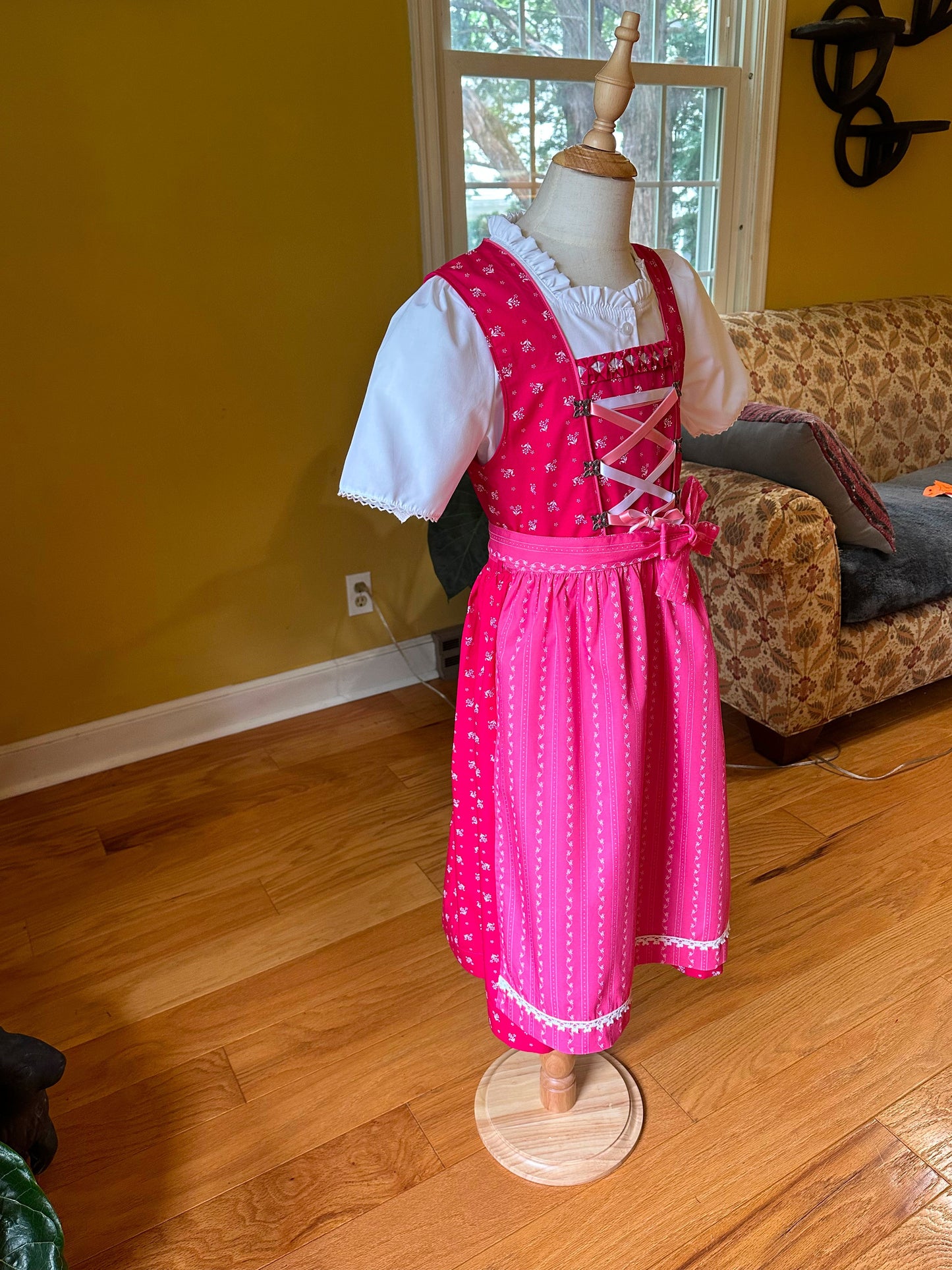 Isar Trachten Double Pink Dirndl